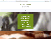 Tablet Screenshot of ndukalawfirm.com